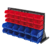 Bench Mounting Bin Storage System with 30 Bins