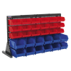 Bench Mounting Bin Storage System with 30 Bins