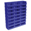 Plastic Storage Bin 105 x 85 x 55mm, Blue - Pack of 24