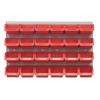 Bin & Panel Combination 24 Bins - Red