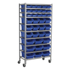 Mobile Bin Storage System with 36 Bins