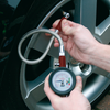 Tyre Pressure Gauge & Tyre Tread Depth Gauge with Flexible Hose 0-8bar(0-120psi)
