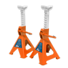 Ratchet Type Axle Stands (Pair) 2 Tonne Capacity per Stand - Orange