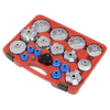 Oil Filter Cap Wrench Set 19pc
