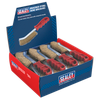 Brassed Steel Wire Brush with Plastic Handle - Display Box of 24