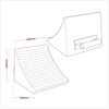 Heavy-Duty Rubber Wheel Chock - Single