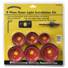 Worksafe® Downlight Hole Saw Kit 9pc