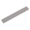 Plastic Coated Zinc Plated Steel Adhesive Wheel Weight 5g Strip of 12 - Pack of 100
