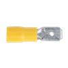 Push-On Male Terminal 6.3mm, Yellow - Pack of 100