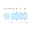 FACOM - J.FLUO - 3/8" inch 12-point sockets - FLUO-  J.9/16FLUO