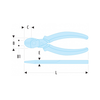 FACOM High-performance Diagonal Cutters - Fluo- 192.14CPEF