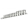E034801 - Mixed Drive 13 Piece External Torx Driver Socket Set on Rail E4 - E24 - E034801