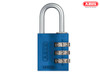 ABUS - 145/30 30mm Aluminium Combination Padlock Blue 46577