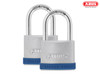ABUS - 50mm Silver Rock™ 5 Padlock Twin Pack