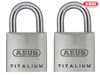 ABUS - 64TI/20mm TITALIUM™ Padlock Carded Twin Pack