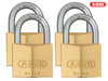 ABUS - 65/40mm Brass Padlock Quad Pack