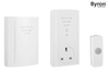 Byron - B323 Wireless Doorbell Kit with Portable & Plug Through Chimes 50m