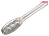 Dormer - Solid Carbide Rotary Bright Burr Oval 16mm x 6mm