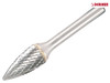 Dormer - Solid Carbide Rotary Burr Bright Pointed Tree 3 x 3mm