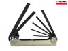 Eklind - Torx Key Fold Up Set of 7 Medium (T10-T40)