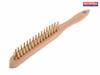 Faithfull - 680/B2 Brass Wire Scratch Brush - 2 Row