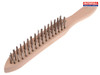 Faithfull - 680/S3 Heavy-Duty Stainless Steel Scratch Brush - 3 Row