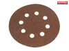 Faithfull - Hook & Loop Sanding Disc DID3 Holed 125mm Medium Fine (Pack of 5)