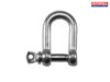 Faithfull - D-Shackle Zinc Plated 6mm (Pack of 4)