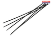Faithfull - Cable Ties Black 300mm x 4.8mm Pack of 100