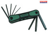 Faithfull - Ball End Hexagon Key Folding Set of 9 Imperial (5/64 - 1/4in)