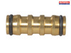 Faithfull - Brass 2-Way Hose Coupling 12.5mm (1/2in)