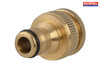 Faithfull - Brass Dual Tap Connector 12.5 - 19mm (1/2 - 3/4in)