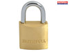 Faithfull - Brass Padlock 25mm 3 Keys