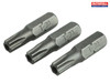 Faithfull - Security S2 Grade Steel Screwdriver Bits T30S x 25mm (Pack 3)