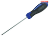 Faithfull - Soft Grip Screwdriver Slotted Flared Tip 5.5 x 100mm