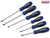 Faithfull - Boxed Soft Grip Screwdriver Set 6 Piece SL/PH/PZ