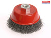Faithfull - Wire Cup Brush 100mm x M14 x 2 Stainless Steel 0.30mm