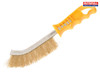 Faithfull - Wire Scratch Brush Brass Yellow Handle