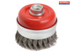 Faithfull - Wire Cup Brush Twist Knot 100mm M14 x 0.50mm Steel Wire