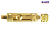 Forge - Heavy-Duty Door Bolt - Brass 150mm (6in)