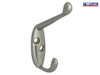 Forge - Hook Hat & Coat - Chrome Finish 83mm Pack of 2