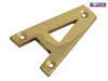 Forge - Letter A - Brass Finish 75mm (3in)