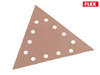 Flex Power Tools - Sanding Paper Hook & Loop Triangle 220 Grit Pack 25