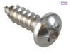ForgeFix - Self-Tapping Screw Pozi Pan A2 SS 1/2in x 8 ForgePack 40