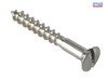 ForgeFix - Multipurpose Screw SL Raised Head Chrome Plated 3.5 x 25mm ForgePack 40