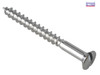 ForgeFix - Multipurpose Screw SL Raised Head Chrome Plated 4.0 x 40mm ForgePack 20