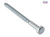 ForgeFix - Coach Screw Hexagon Head Single Thread ZP M10 x 50mm Bag 10