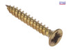 ForgeFix - General Purpose Pozi Screw CSK TT Electro Brass 1in x 8 Box 200