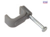 ForgeFix - Cable Clip Flat Grey 1.00mm Box 100