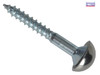 ForgeFix - Mirror Screw Chrome Domed Top Slotted ZP 1.1/4in x 8 Forge Pack 8